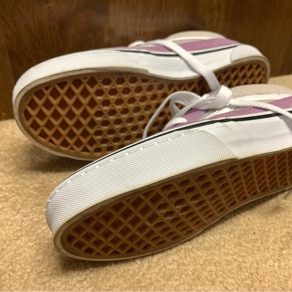 Vans Pink/Lavender and White Women's Sneakers - Picture 5 of 13